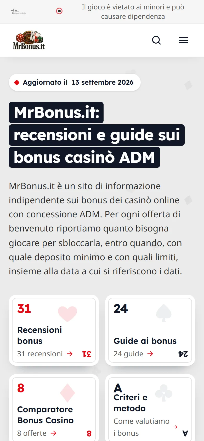Prima schermata di mrbonus.it su telefono, catturata dal vivo