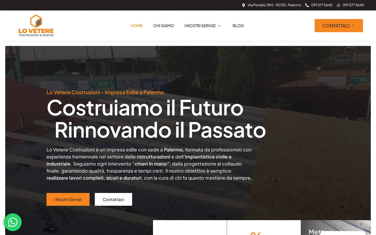 Anteprima del sito Lo Vetere Costruzioni