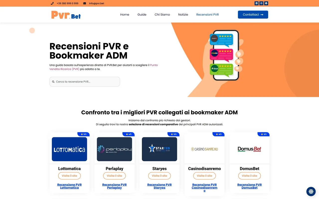 Recensioni Pvr — PVR.bet