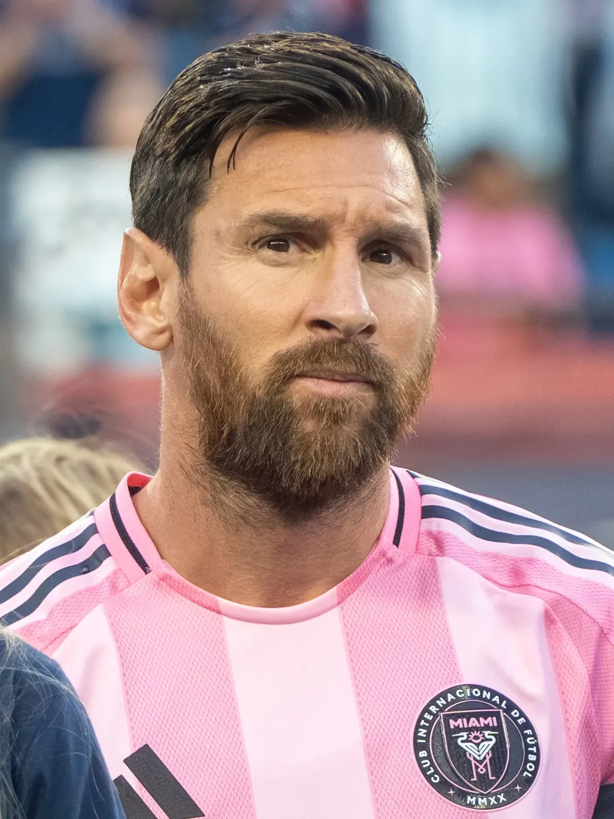 Messi con la maglia rosa dell'Inter Miami, 2025